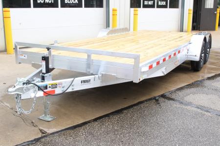 New 2026 H & H Trailer 7' x 20' Heavy Duty Aluminum Car Hauler - Slide In Ramps - 9900# GVW