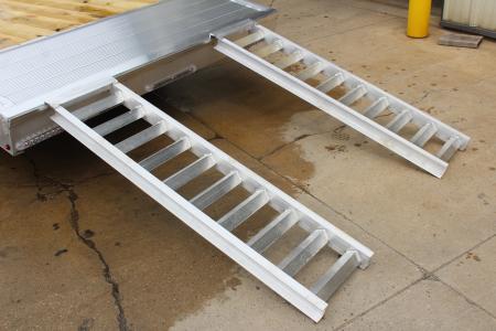 New 2026 H & H Trailer 7' x 20' Heavy Duty Aluminum Car Hauler - Slide In Ramps - 9900# GVW