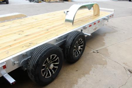 New 2026 H & H Trailer 7' x 20' Heavy Duty Aluminum Car Hauler - Slide In Ramps - 9900# GVW