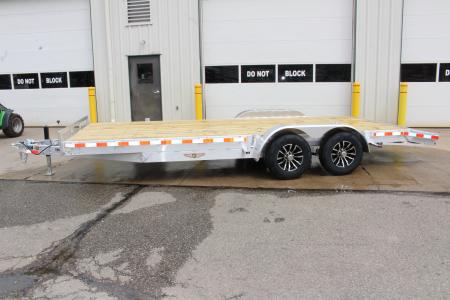 New 2026 H & H Trailer 7' x 20' Heavy Duty Aluminum Car Hauler - Slide In Ramps - 9900# GVW