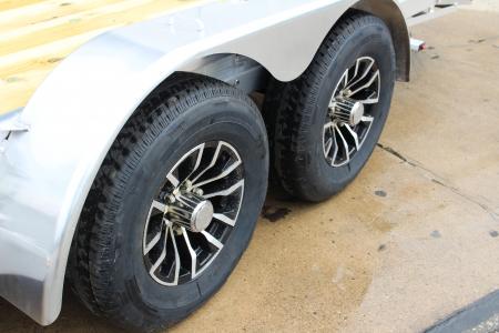 New 2026 H & H Trailer 7' x 20' Heavy Duty Aluminum Car Hauler - Slide In Ramps - 9900# GVW