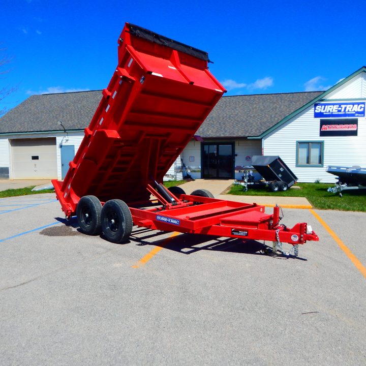 New 2026 Sure-Trac 7x12 12k Scissor Dump Dump Trailer
