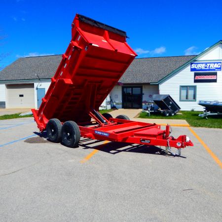 New 2026 Sure-Trac 7x12 12k Scissor Dump Dump Trailer