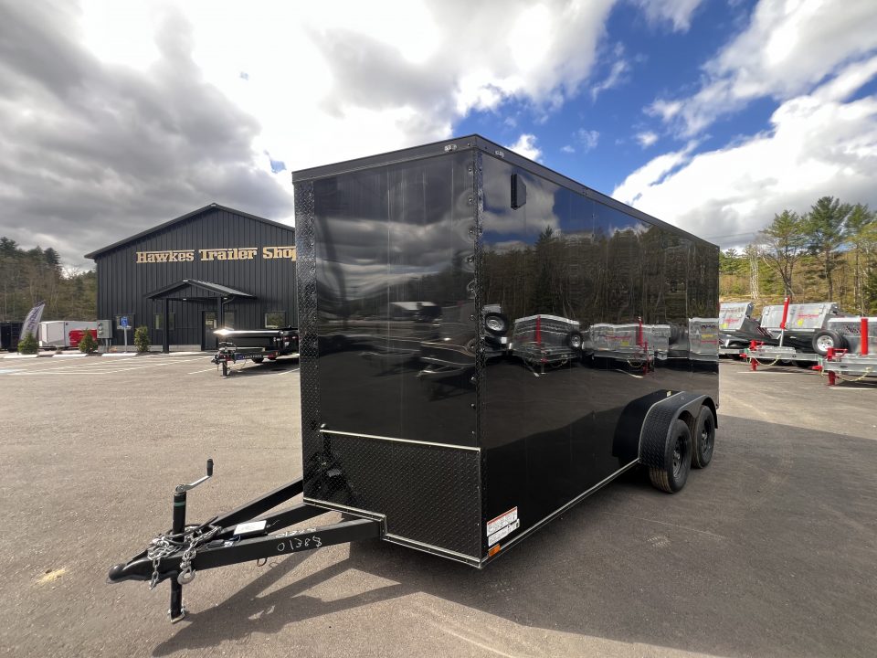 New 2026 Panther Cargo 7x16 +2ft V-Nose /.080 Polycore /Blackout Package/ Ext. Tongue/ 7' Interior Height - 7000 GVW