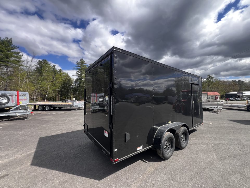New 2026 Panther Cargo 7x16 +2ft V-Nose /.080 Polycore /Blackout Package/ Ext. Tongue/ 7' Interior Height - 7000 GVW