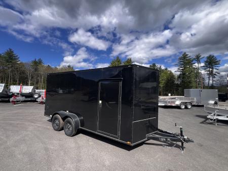 New 2026 Panther Cargo 7x16 +2ft V-Nose /.080 Polycore /Blackout Package/ Ext. Tongue/ 7' Interior Height - 7000 GVW