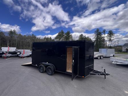 New 2026 Panther Cargo 7x16 +2ft V-Nose /.080 Polycore /Blackout Package/ Ext. Tongue/ 7' Interior Height - 7000 GVW