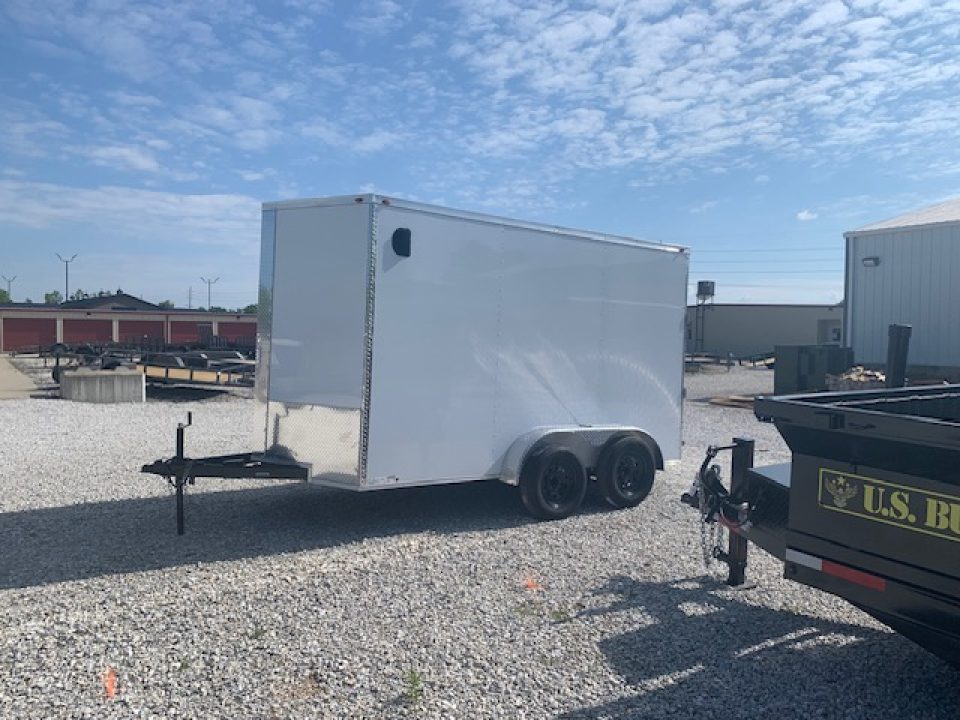 New 2026 Mammoth 7x12 TA, 7' interior height, 3.5k axles, .080 polycore Cargo / Enclosed Trailer