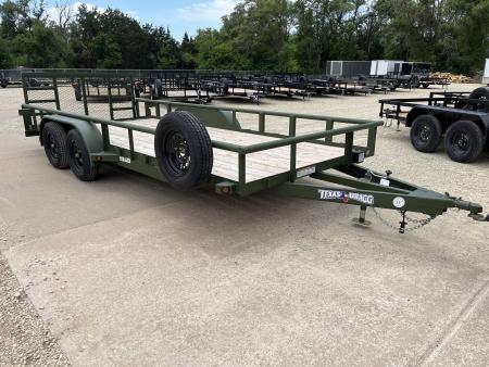 New 2025 Texas Bragg Trailers 83"x18' Dovetail Utility Trailer