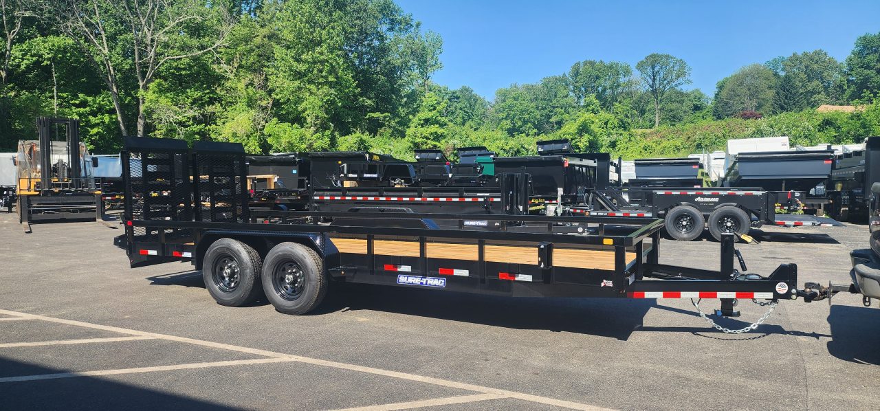 New 7x 20 Sure-Trac HD Tube Top Utility Trailer 14k