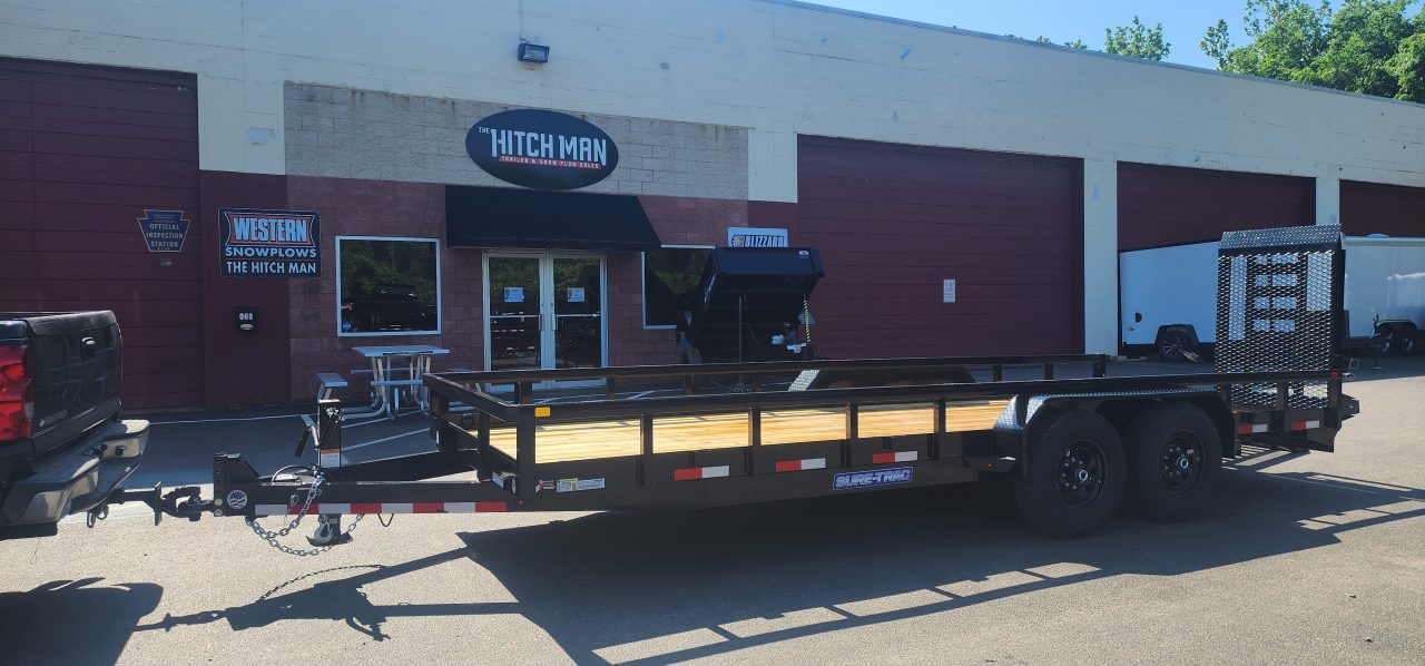 New 7x 20 Sure-Trac HD Tube Top Utility Trailer 14k