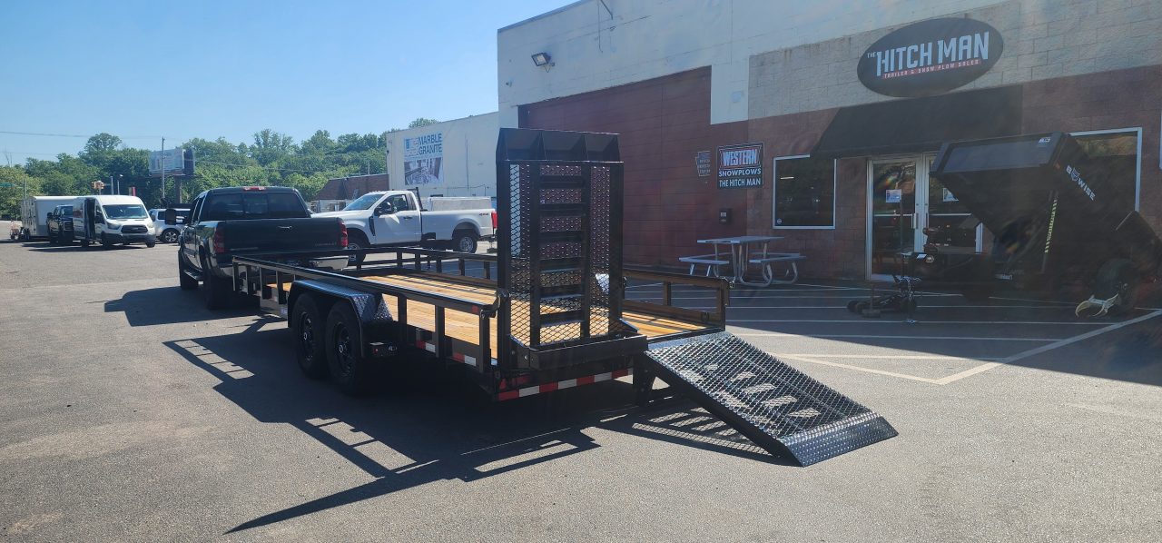 New 7x 20 Sure-Trac HD Tube Top Utility Trailer 14k