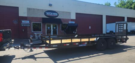 New 7x 20 Sure-Trac HD Tube Top Utility Trailer 14k