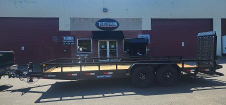 New 7x 20 Sure-Trac HD Tube Top Utility Trailer 14k