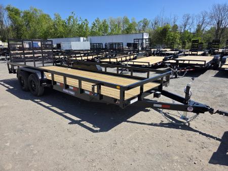 New 2026 Sure-Trac 7X20 10K - TUBE TOP Utility Trailer