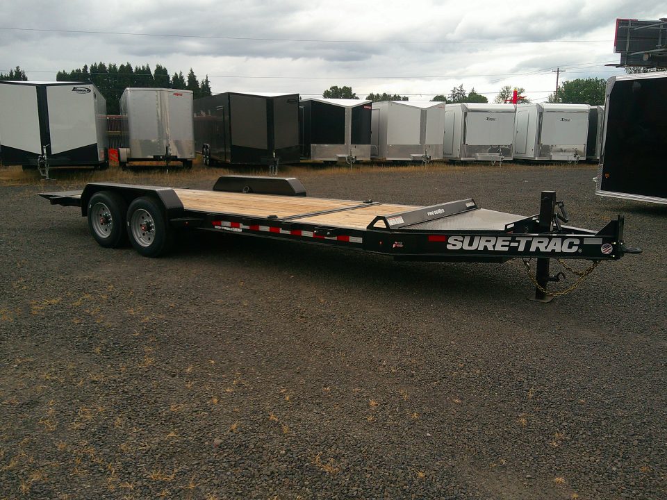 New 2025 Sure-Trac 7x16+4 17.6K Equipment Trailer