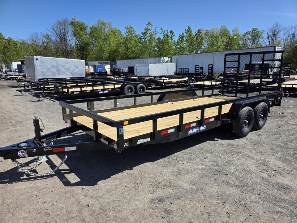 New 2026 Sure-Trac 7X20 10K - TUBE TOP Utility Trailer