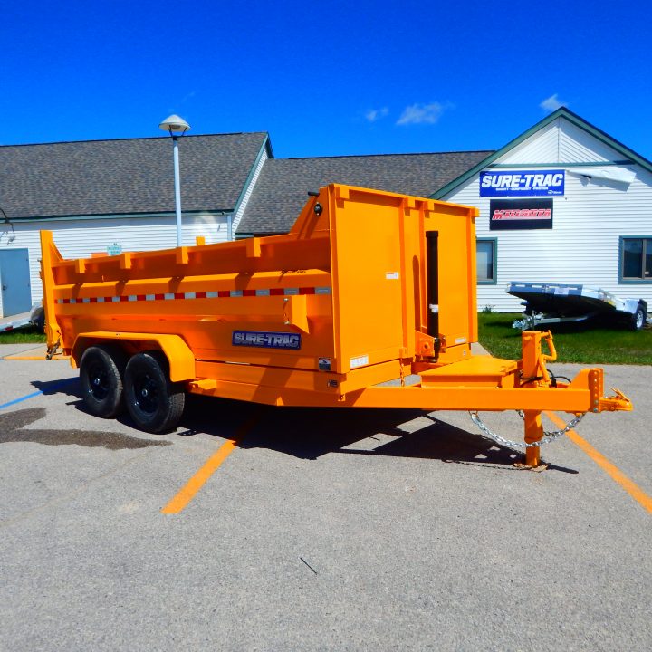New 2026 Sure-Trac 7x14 14k 3' Side Telescopic Dump Trailer