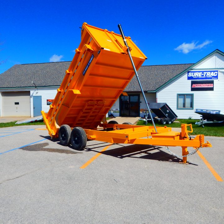 New 2026 Sure-Trac 7x14 14k 3' Side Telescopic Dump Trailer