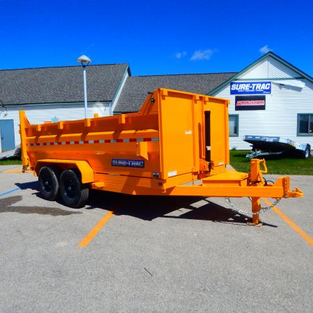 New 2026 Sure-Trac 7x14 14k 3' Side Telescopic Dump Trailer
