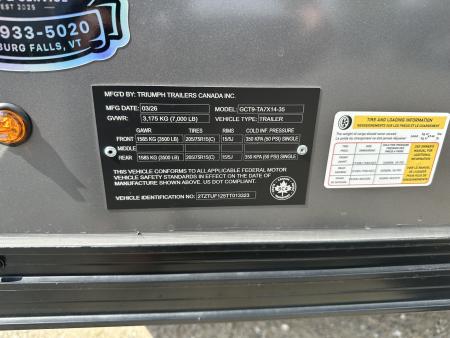 New 2026 Triumph Trailers GCT9-TA7X14-35 Cargo / Enclosed Trailer