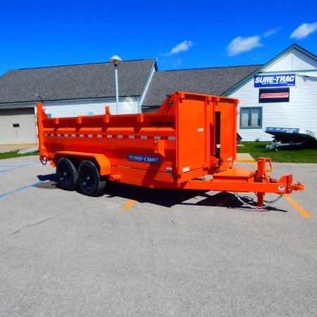 New 2026 Sure-Trac 7x14 14k 3' Side Telescopic Dump Trailer