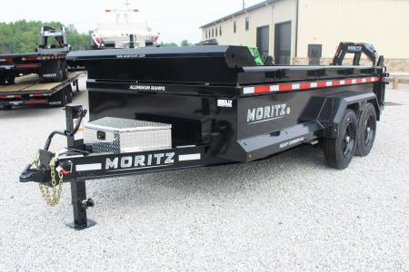 New 2026 Moritz 6' 10  x 14' Heavy Commercial DLH Series Dump Trailer - 16000# GVW