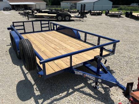 New 2026 Texas Bragg Trailers 77x14 Light Pipe Utility Trailer