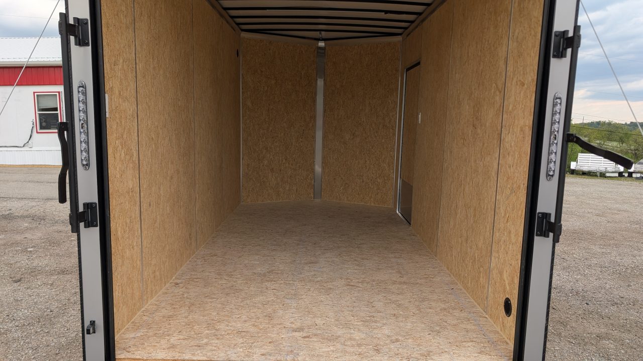New 2026 BELMONT 7x14 Tandem V-Nose Cargo Trailer w/ Ramp (90" INSIDE HEIGHT!!!)