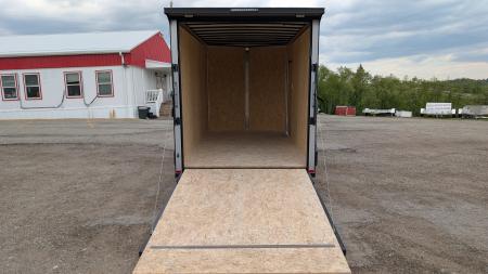 New 2026 BELMONT 7x14 Tandem V-Nose Cargo Trailer w/ Ramp (90" INSIDE HEIGHT!!!)
