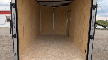 New 2026 BELMONT 7x14 Tandem V-Nose Cargo Trailer w/ Ramp (90" INSIDE HEIGHT!!!)