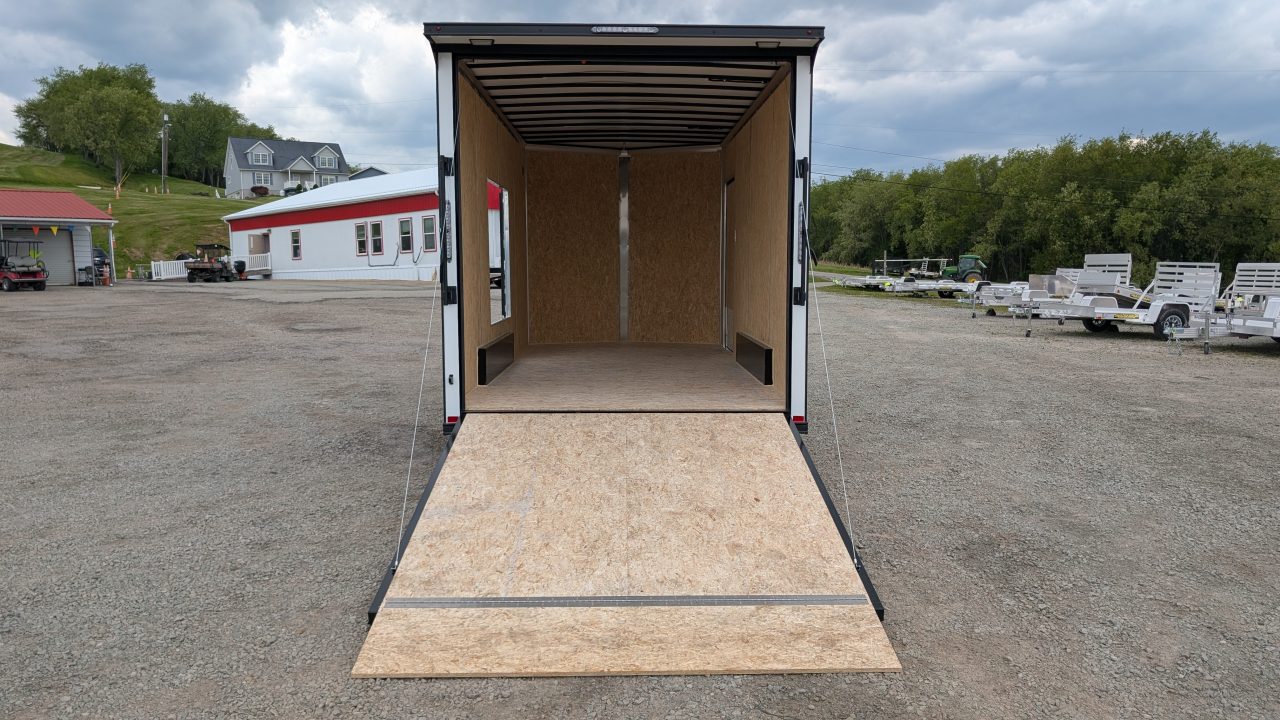 New 2026 BELMONT 7.5 x 16 V-Nose Cargo Trailer w/ Ramp Door (90" INSIDE HEIGHT!!!)