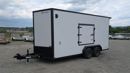 New 2026 BELMONT 7.5 x 16 V-Nose Cargo Trailer w/ Ramp Door (90" INSIDE HEIGHT!!!)