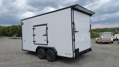 New 2026 BELMONT 7.5 x 16 V-Nose Cargo Trailer w/ Ramp Door (90" INSIDE HEIGHT!!!)