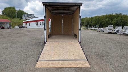 New 2026 BELMONT 7.5 x 16 V-Nose Cargo Trailer w/ Ramp Door (90" INSIDE HEIGHT!!!)