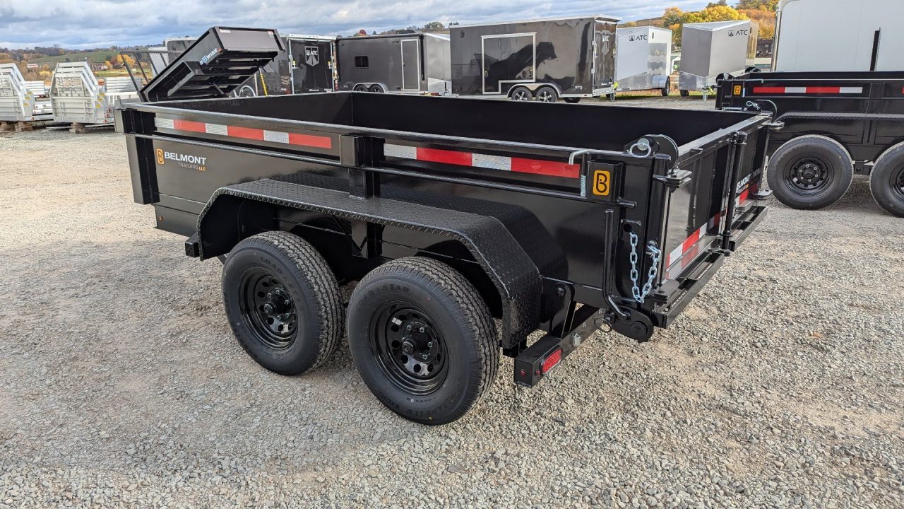 New 2026 Belmont 6x12 Lo Pro Equipment Dump w/ 3 Way Gate