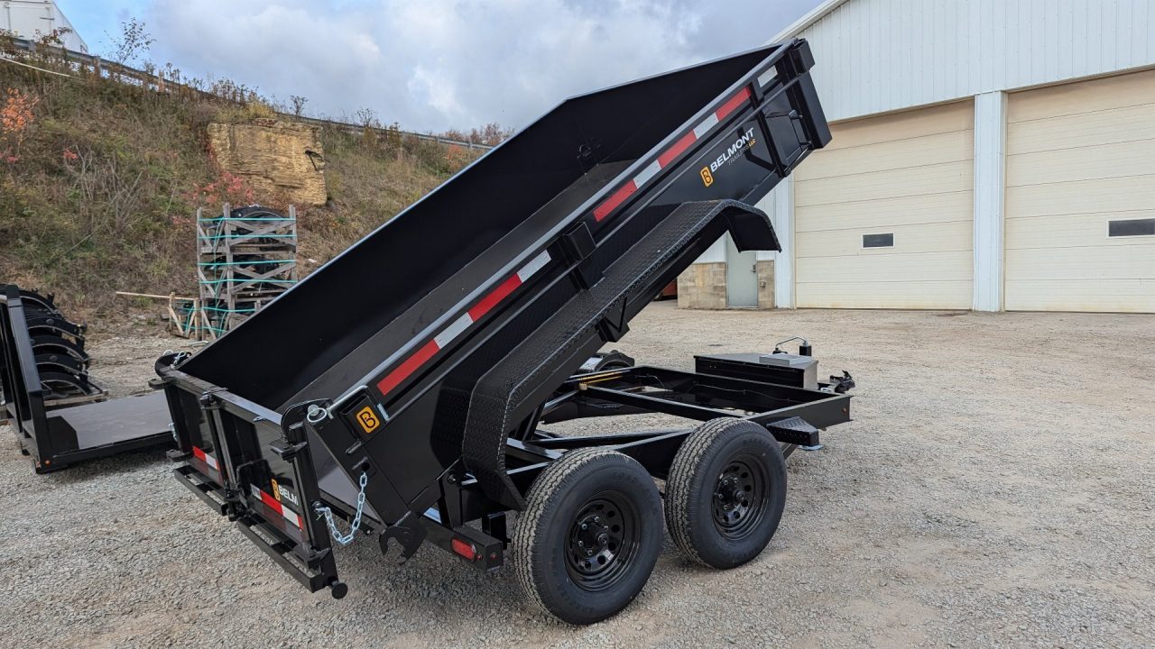 New 2026 Belmont 6x12 Lo Pro Equipment Dump w/ 3 Way Gate