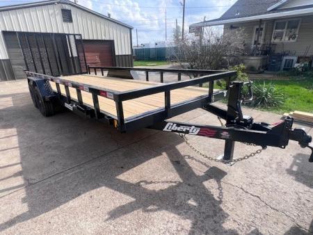 New 2026 Liberty 83x20 10K Split Gate Utility Trailer