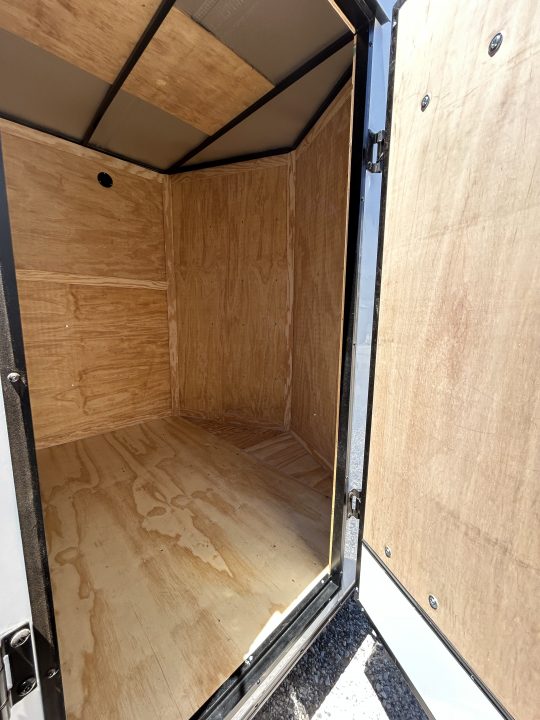 New 2026 Family Trailer 7x12 Tandem Axles Cargo / Enclosed Trailer-Screwless Exterior-Blackout Pkg-Rear Spoiler-Extended Tongue