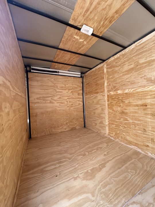 New 2026 Family Trailer 7x12 Tandem Axles Cargo / Enclosed Trailer-Screwless Exterior-Blackout Pkg-Rear Spoiler-Extended Tongue