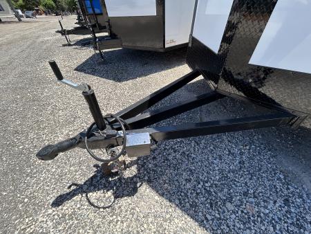 New 2026 Family Trailer 7x12 Tandem Axles Cargo / Enclosed Trailer-Screwless Exterior-Blackout Pkg-Rear Spoiler-Extended Tongue