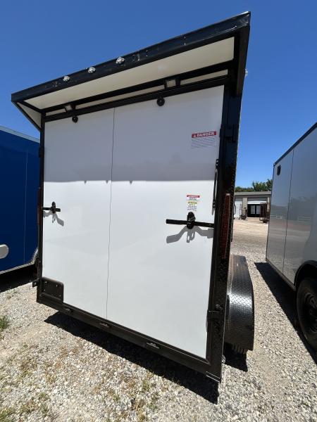 New 2026 Family Trailer 7x12 Tandem Axles Cargo / Enclosed Trailer-Screwless Exterior-Blackout Pkg-Rear Spoiler-Extended Tongue