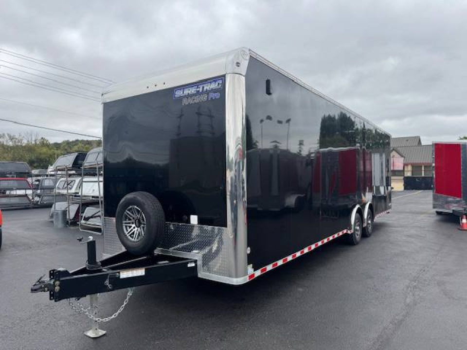 New 2026 Sure-trac Trailers Trac 8.5 x 32 Racing Pro Deluxe Enclosed Car Hauler Trailer 14K