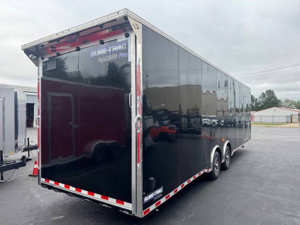New 2026 Sure-trac Trailers Trac 8.5 x 32 Racing Pro Deluxe Enclosed Car Hauler Trailer 14K