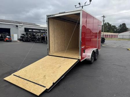 New 2026 Formula 7 x 14 Conquest Flat Top Sloped V-Nose Cargo / Enclosed Trailer