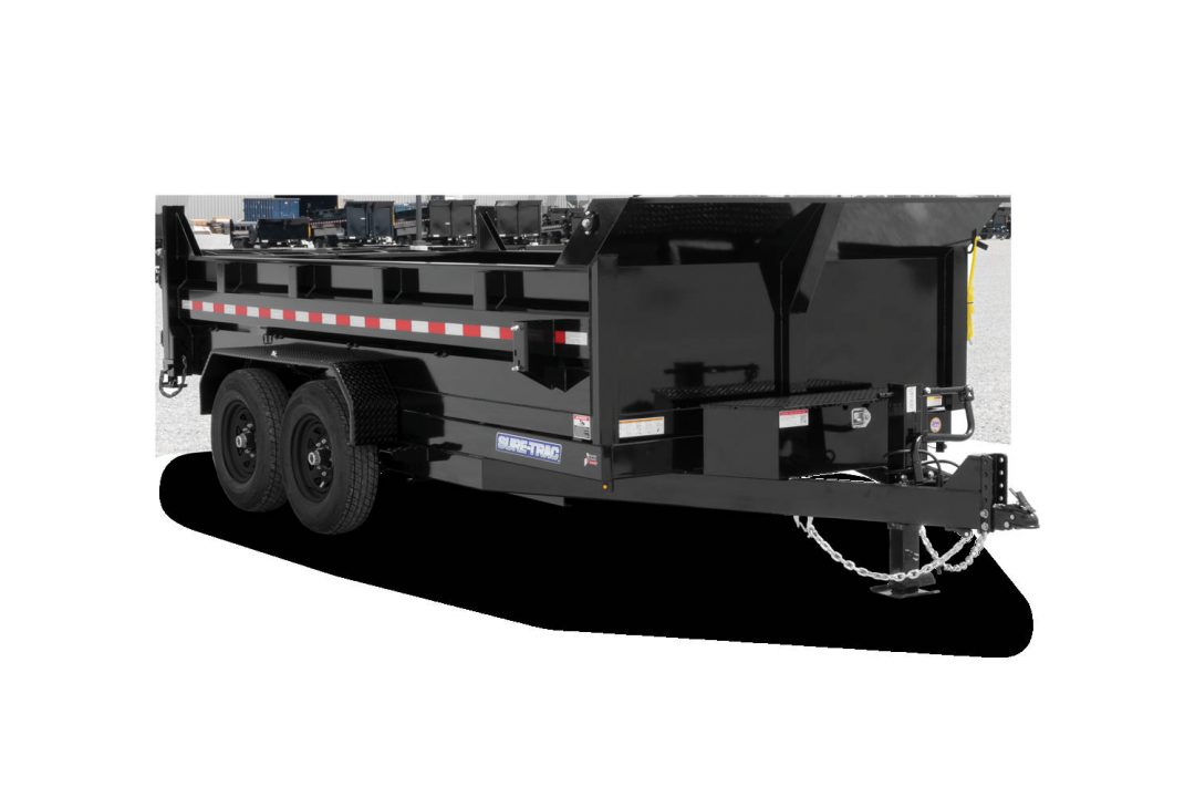 New 2026 Sure-trac Trailers 7 x 14 HD Low Profile Telescopic Dump 14K