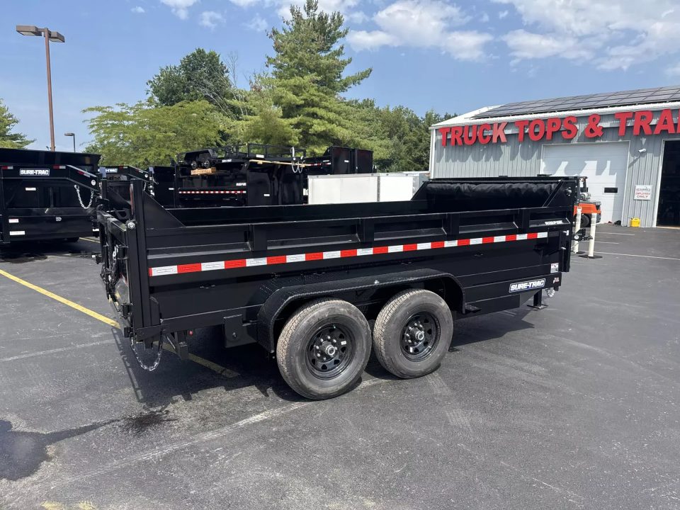 New 2026 Sure-trac Trailers 82 IN x 14 HD Low Profile Dump Trailer 14K Telescopic