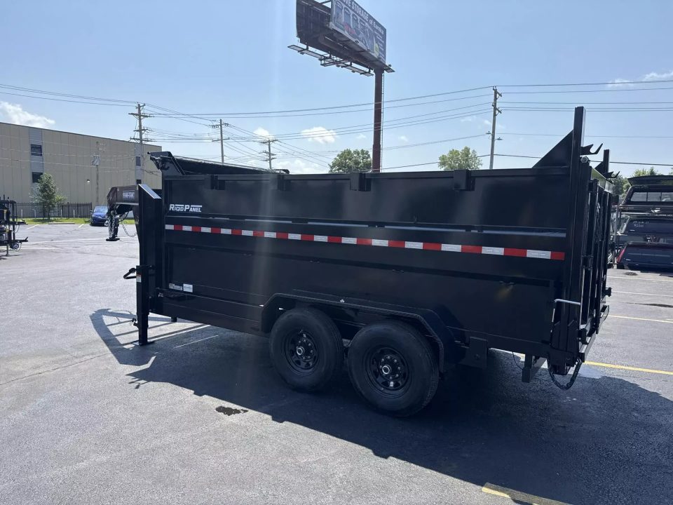 New 2026 Sure-trac Trailers 82 IN x 14 HD Low Profile Gooseneck Dump Trailer w/ 4 Ft. Sides 14K Telescopic