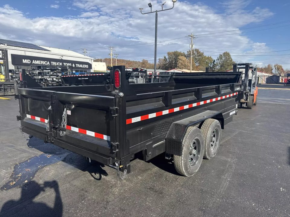 New 2026 Sure-trac Trailers 82 IN x 16 HD Low Profile Dump Trailer 14K Telescopic