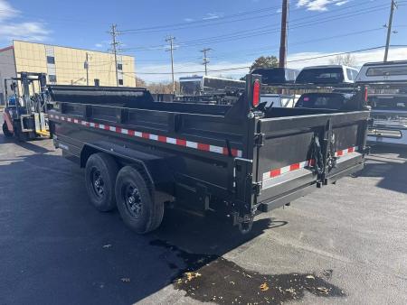 New 2026 Sure-trac Trailers 82 IN x 16 HD Low Profile Dump Trailer 14K Telescopic